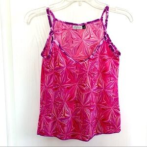 July Five Pink Swirl Nylon‎ Tank 💗💜